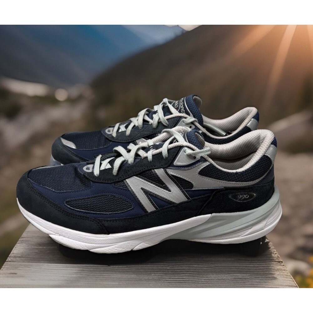 New Balance Mens Size 15 Navy Blue Running Low Top Sneakers Shoes M990NV6